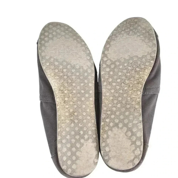Tom Classic  Canvas Shoes Espadrilles Gray Size 9 - Picture 7 of 10